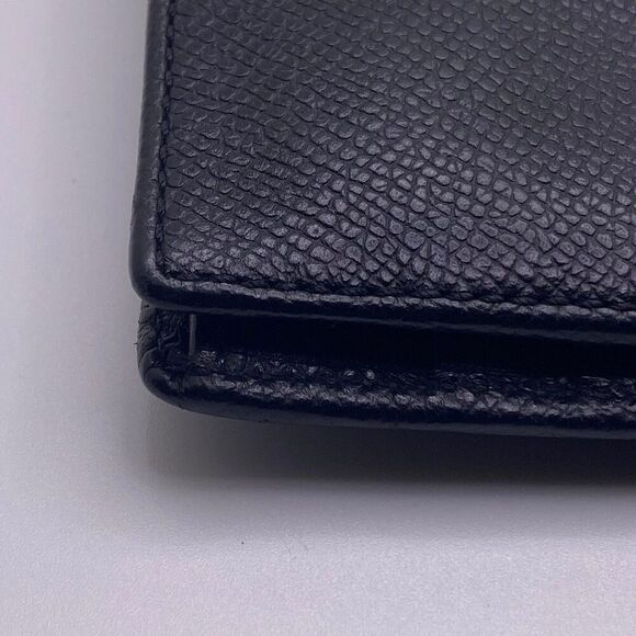 Coach Black Pebbled Leather Long Flap Wallet - Picture 7 of 10